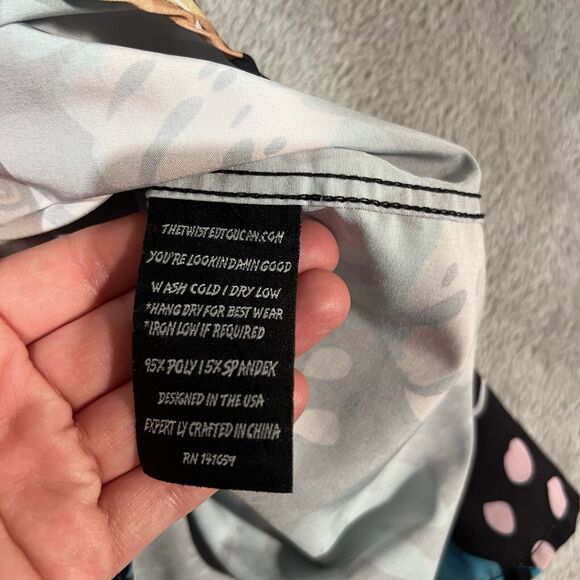 Twisted Toucan Custom Hawaiian Shirt Mens XL Amazon Employee Florida Button Down - Picture 8 of 8